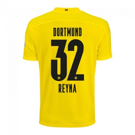 Billiga Fotbollströjor Borussia Dortmund Giovanni Reyna 32 Hemma tröja 2020/21 Kortärmad